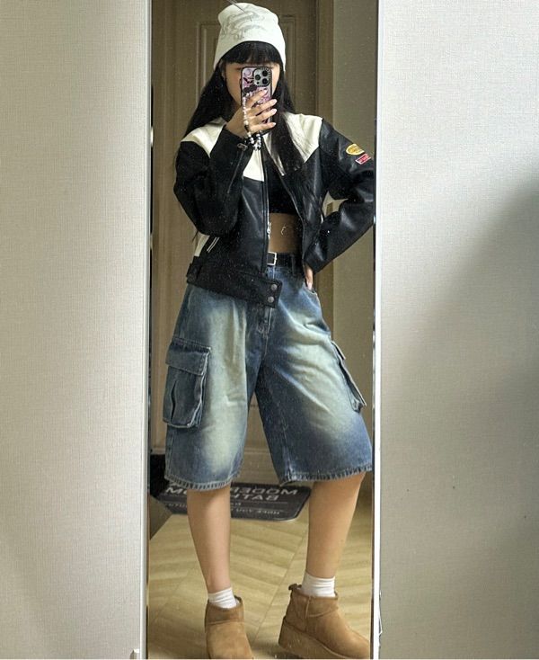 AVANDRESS ■ Wide Cargo Half Denim Pants MUSINSA | AVANDRESS Wide Cargo Half Denim Pants - 4COL