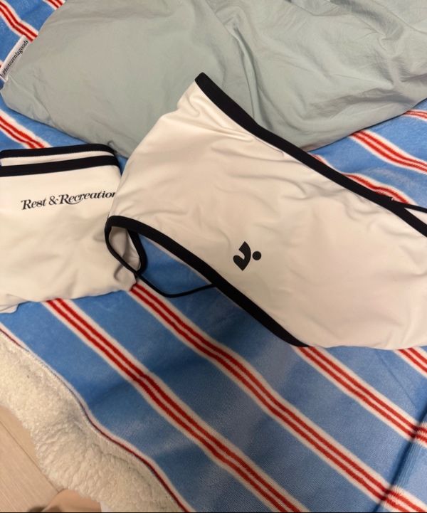 MUSINSA | REST&RECREATION RR LOGO BIKINI WHITE