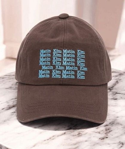 MUSINSA公式 | MATIN KIM LETTERING BALL CAP IN BROWN
