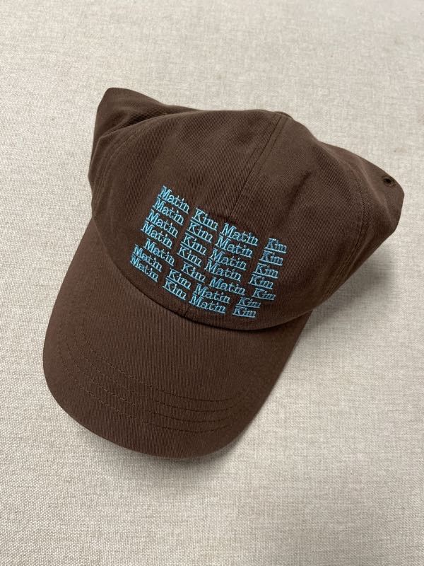 帽子 Matin Kim LETTERING WASHED BALL CAP MUSINSA公式 | MATIN KIM LETTERING WASHED BALL CAP IN BLACK