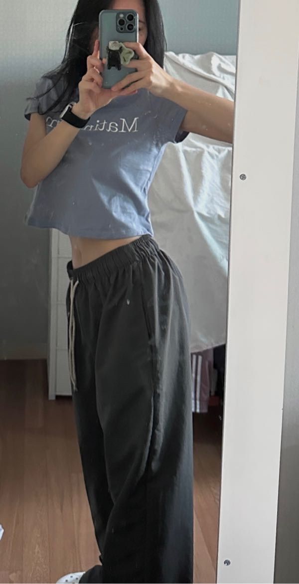MUSINSA | MATIN KIM LOGO CROP TOP IN WHITE
