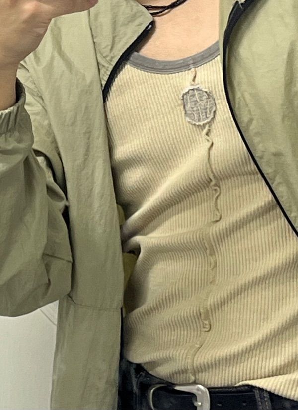 ★LECYTO★ Vintage Pigment SleevelessKhaki MUSINSA | LECYTO Vintage Pigment Sleeveless_[Beige]