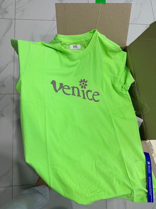 MUSINSA | ERL Venice Logo Short Sleeve T-shirt - Green