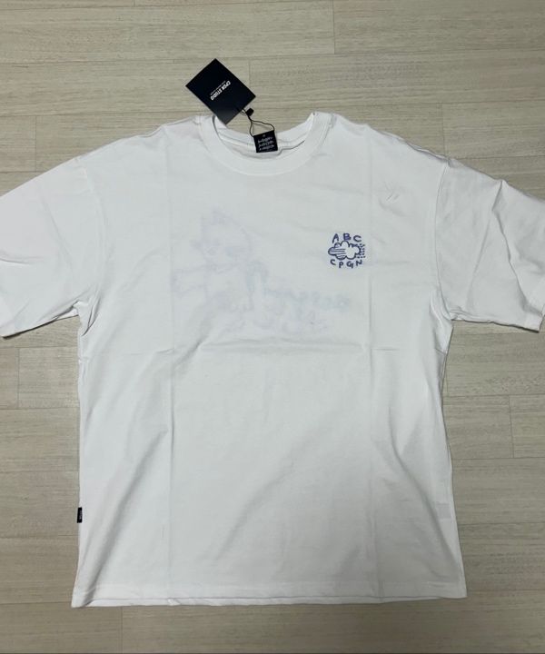 【CPGN STUDIO】24SS★ BUNNY CAT Embroidery Short Sleeve Tee MUSINSA | CPGN STUDIO ABC CAT Embroidery Short Sleeve T