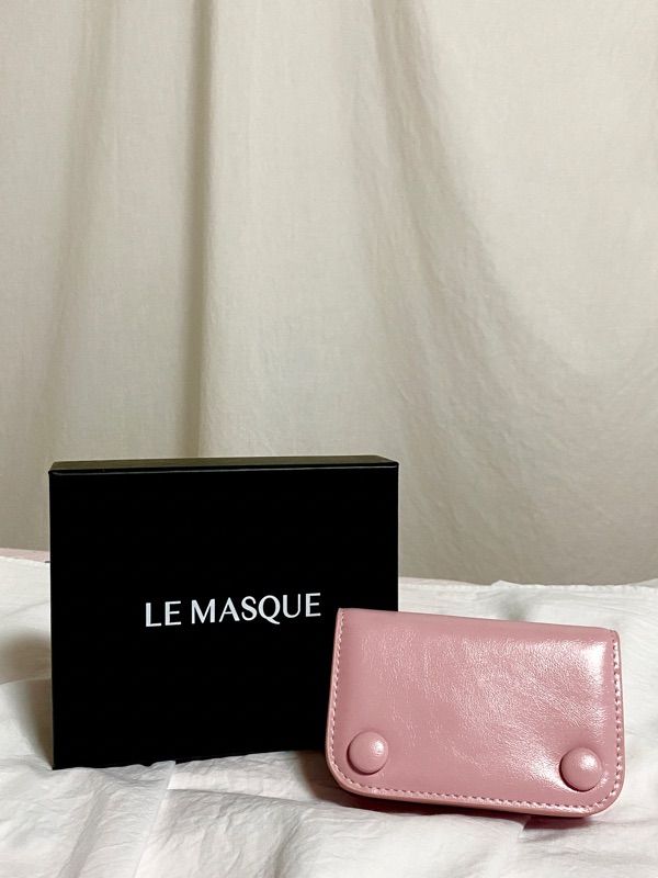 MUSINSA | LEMASQUE Dot Compact Business Card Holder Cognac Wood