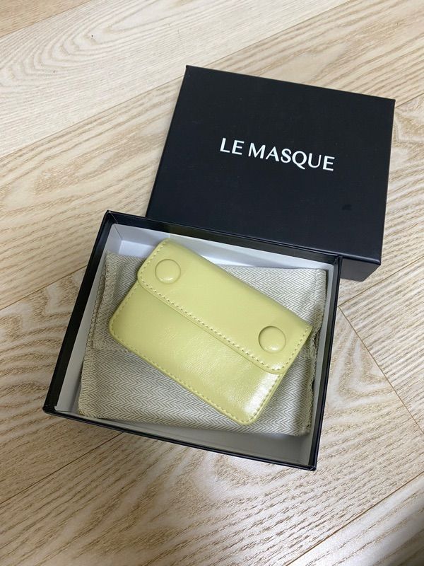 ★lemasque★ Dot 3-tier accordion coin card wallet pale lemo MUSINSA | LEMASQUE Dot 3-stage accordion coin card wallet Pale Lemon