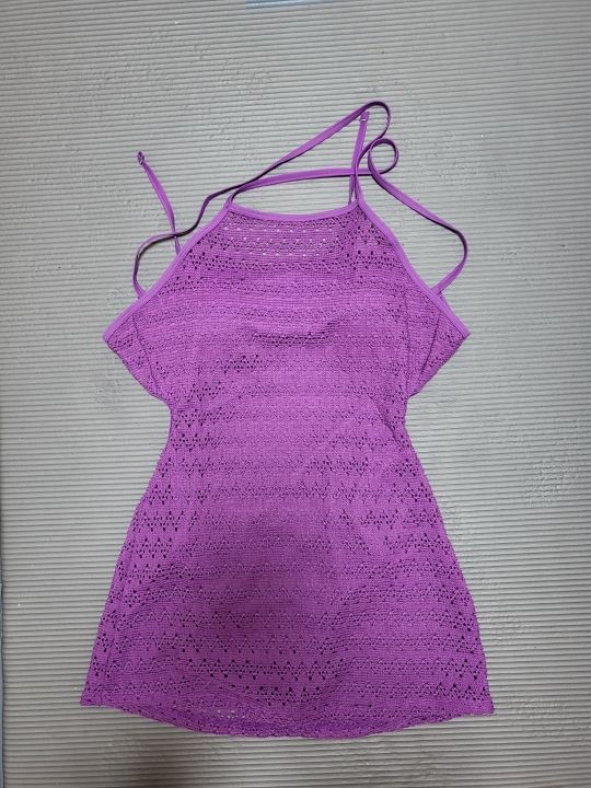 MUSINSA | CORALIQUE Back string crochet monokini 3color