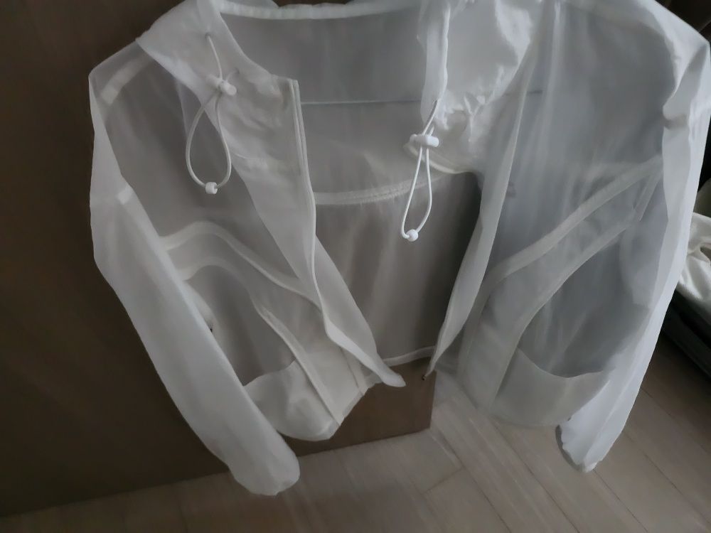 MUSINSA | WELLBEING EXPRESS Ripstop Crop Windbreaker White