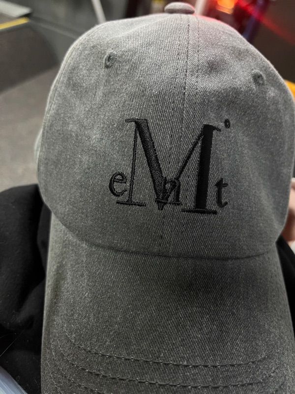 MUSINSA | MUCENT Signature ball cap (dying gray denim)