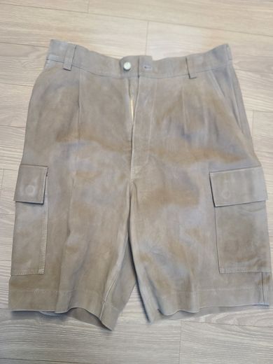 MUSINSA公式 | AURALEE Goat Suede Shorts - Khaki Beige / A23SP02LSKHBE