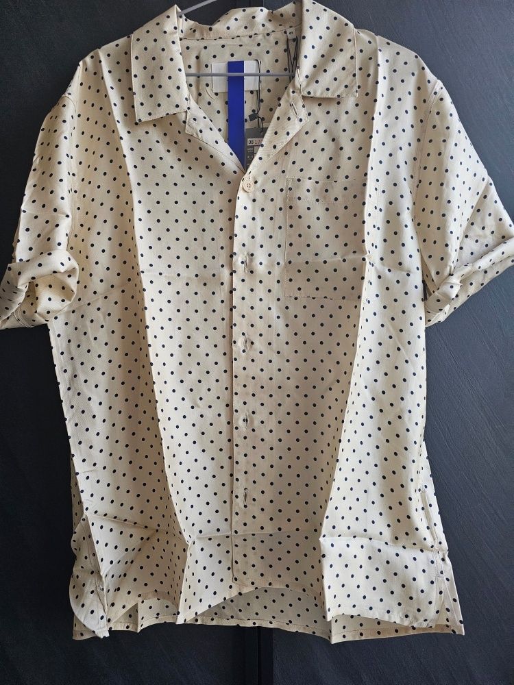 ★★AMI PARIS★★ Polka Dot Short Sleeve Shirt Beige HSH203S MUSINSA | AMI Polka Dot Short Sleeve Shirt - Beige