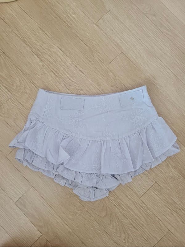 MUSINSA | GLOWNY RODEO MICRO MINI SKIRT (BABY BLUE)