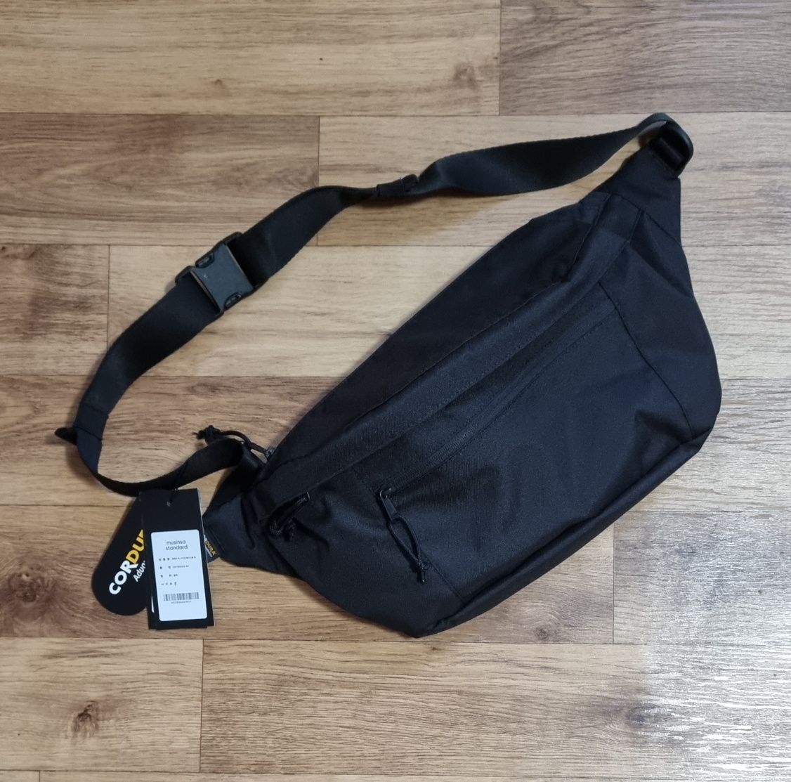 MUSINSA | MUSINSA STANDARD Cordura Big Size Waist Bag [Black]