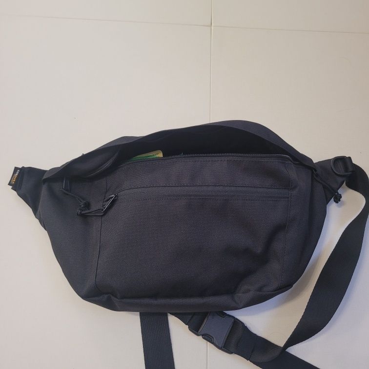 MUSINSA | MUSINSA STANDARD Cordura Big Size Waist Bag [Black]