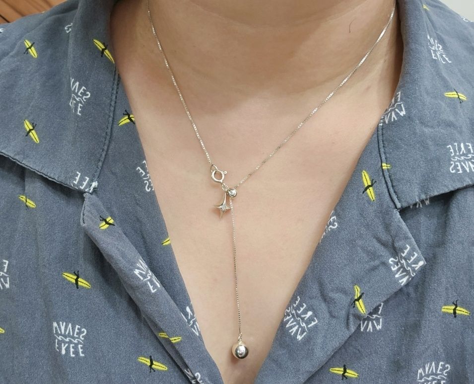 ネックレス・ペンダント TATIANA (Silver 925) Planet drop necklace NZ2110 MUSINSA公式 | TATIANA (Silver 925) Planet drop necklace NZ2110