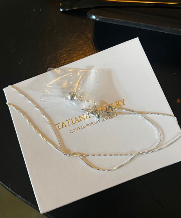 MUSINSA | TATIANA (Silver 925) Planet drop necklace NZ2110