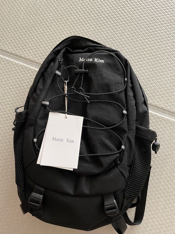 MUSINSA | MATIN KIM STRING UTILITY BACK PACK IN BLACK