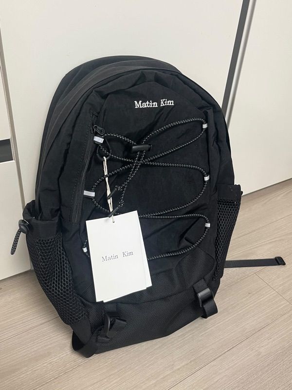 ★MATIN KIM ★ONE POCKET MESH BACK PACK 마뗑킴 카고 메쉬 백팩 블랙 | Matin Kim | KREAM