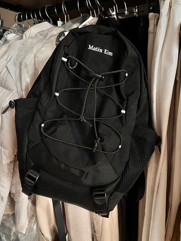 【♡】MatinKim BACK PACK IN BLACK MUSINSA | MATIN KIM EXPLORER ZIPPER BACK PACK IN BLACK