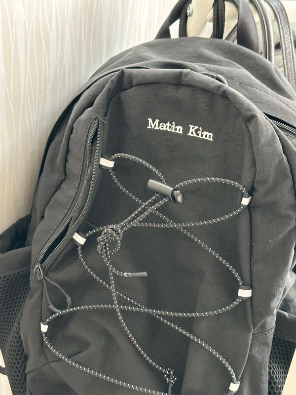 MUSINSA | MATIN KIM STRING UTILITY BACK PACK IN BLACK