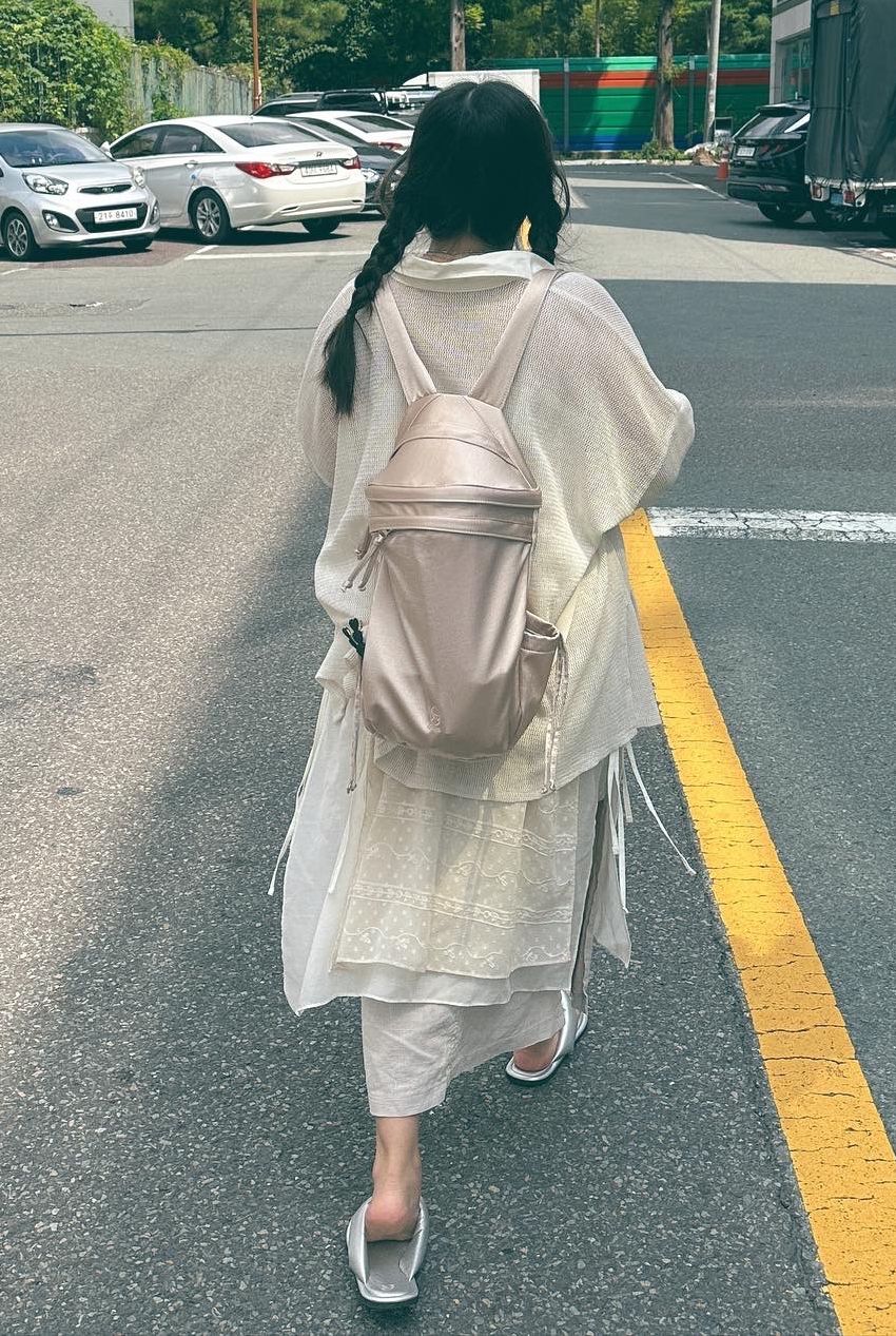 ★[Ouro] 韓国人気:ユニークバレエ BALLET bagpack(pale pink)★ MUSINSA公式 | OURO BALLET BACKPACK [ PALE PINK ]
