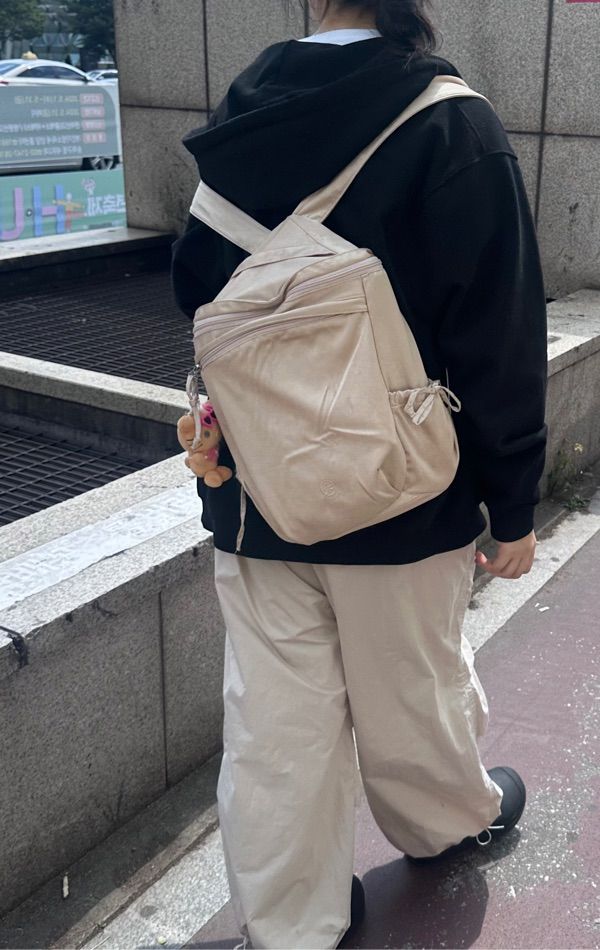 ★[Ouro] 韓国人気:ユニークバレエ BALLET bagpack(pale pink)★ MUSINSA公式 | OURO BALLET BACKPACK [ PALE PINK ]