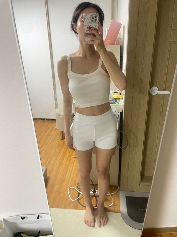 MUSINSA | GLOWNY G CLASSIC SHORT TANK (NAVY)