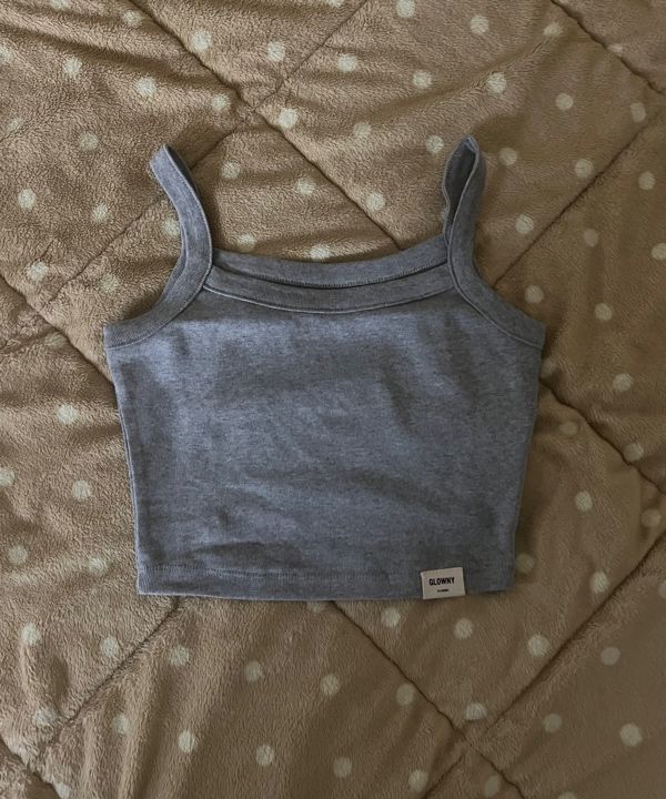 MUSINSA | GLOWNY G CLASSIC SHORT TANK (NAVY)