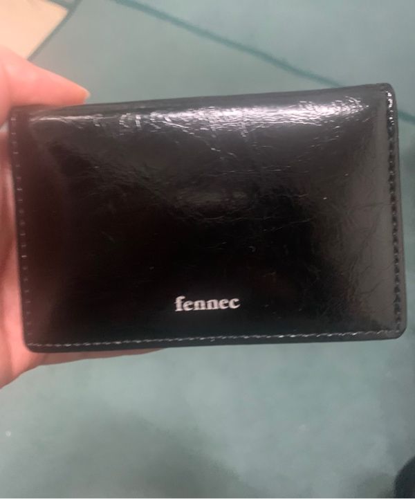 MUSINSA | fennec CRINKLE NAME POCKET - SILVER