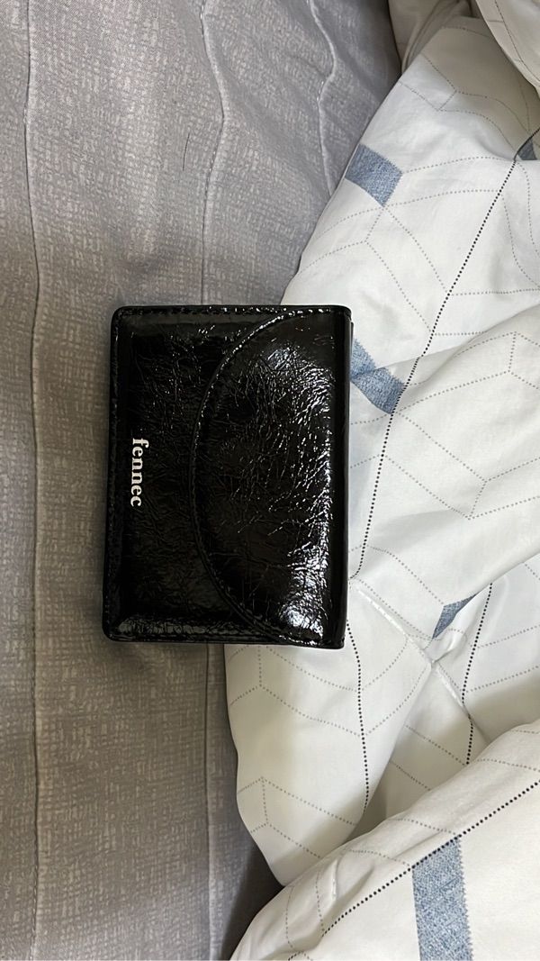 ★Fennec★ [20% coupon] CRINKLE HALFMOON MINI WALLET BLACK f94a22bb5e7b66b1054dd95687fd5b