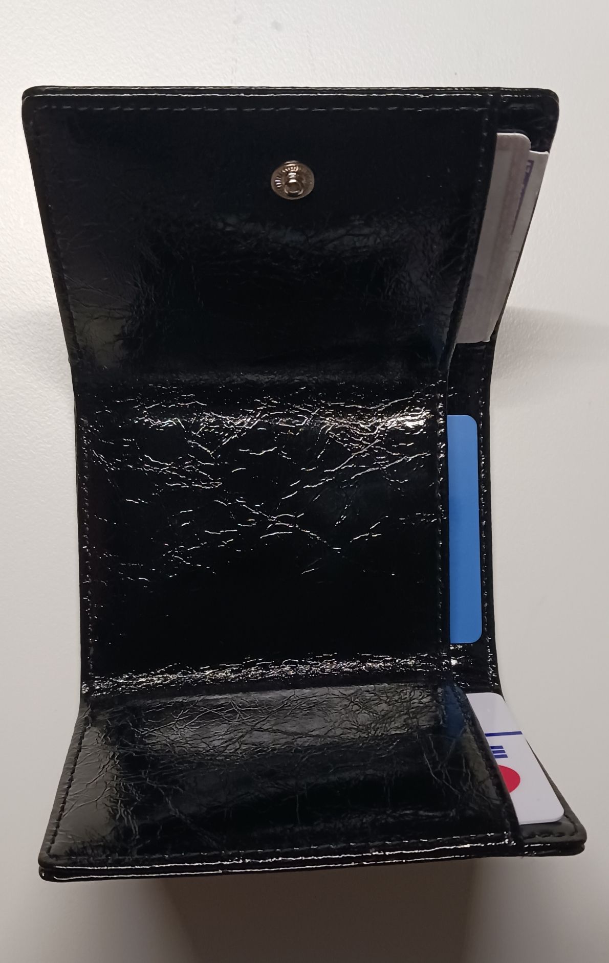MUSINSA公式 | fennec CRINKLE HALFMOON MINI WALLET - BLACK