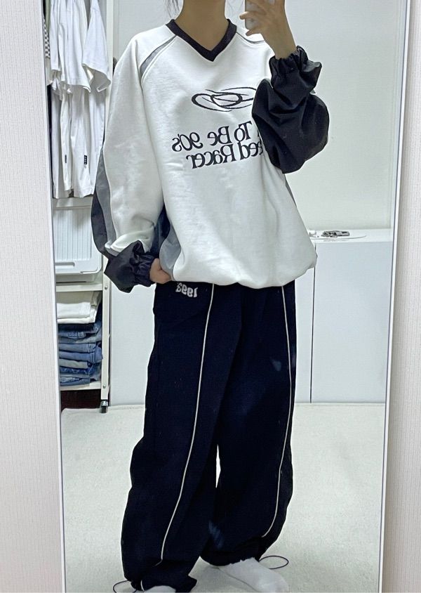 ★1993studio★SPEED RACER RAGLAN SWEATSHIRT MUSINSA | 1993STUDIO Speed Racer Raglan Sweatshirt_Deep Navy