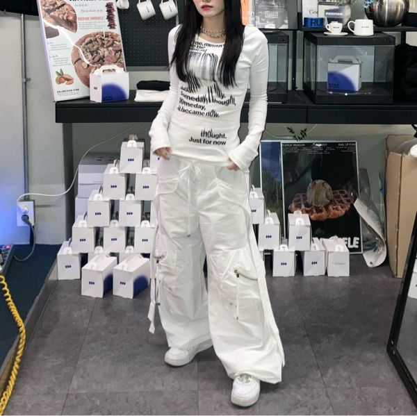 【NACHE】23ss CONVEX TIE CARGO PANTS MUSINSA | NACHE CONVEX TIE CARGO PANTS (UNISEX) WHITE
