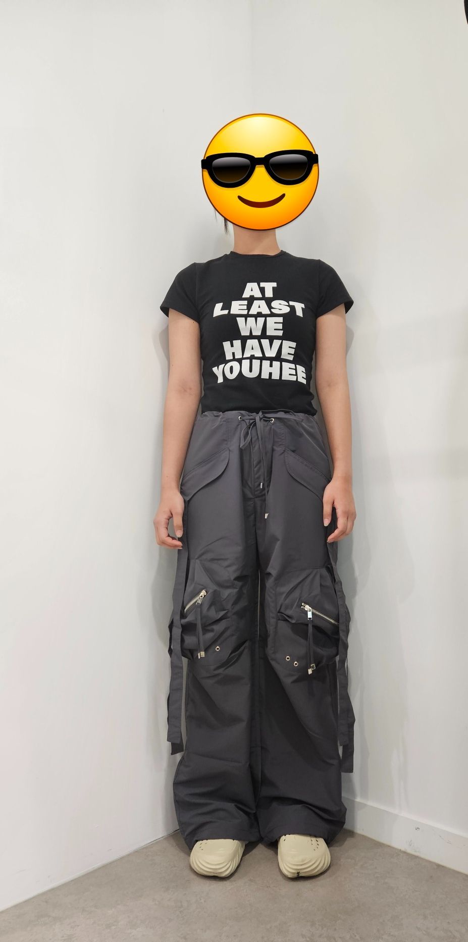 MUSINSA | NACHE CONVEX TIE CARGO PANTS (UNISEX) WHITE