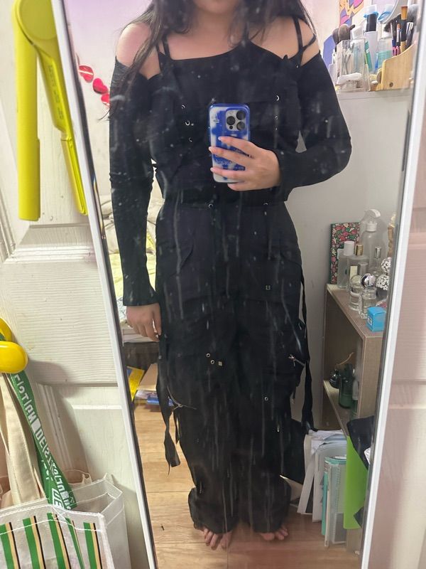 【NACHE】23ss CONVEX TIE CARGO PANTS MUSINSA | NACHE CONVEX TIE CARGO PANTS (UNISEX) BLACK