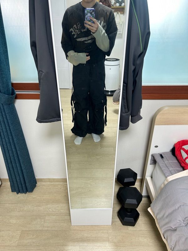 【NACHE】23ss CONVEX TIE CARGO PANTS MUSINSA | NACHE CONVEX TIE CARGO PANTS (UNISEX) BLACK