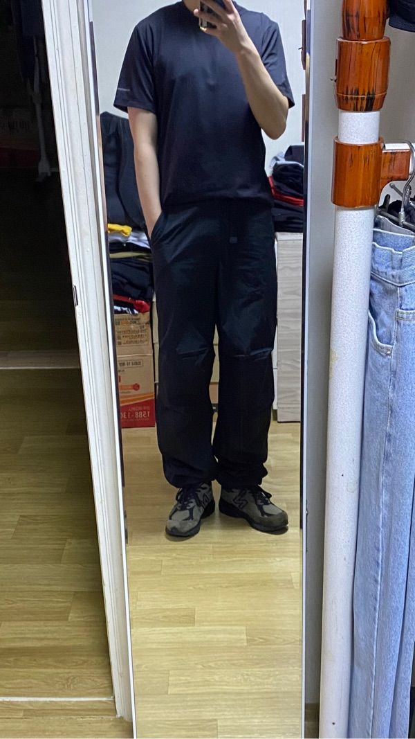 ★MUSINSA STANDARD★ City Leisure Belted Denim Parachute Pan ☆MUSINSA STANDARD☆ City Leisure Belted Denim Parachute Pan