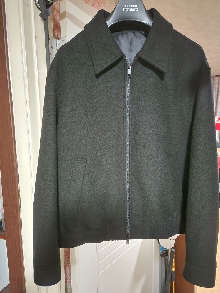 MUSINSA公式 | MUSINSA STANDARD Wool blend minimal blouson jacket