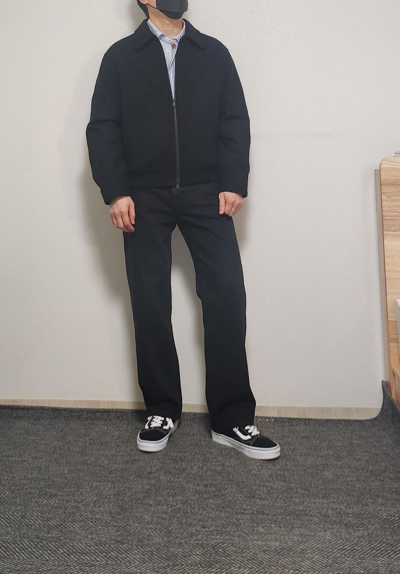 ブルゾン MUSINSA STANDARD Wool blend minimal blouson jacket black MMC MUSINSA | MUSINSA STANDARD Synthetic Suede Work Jacket [Black]