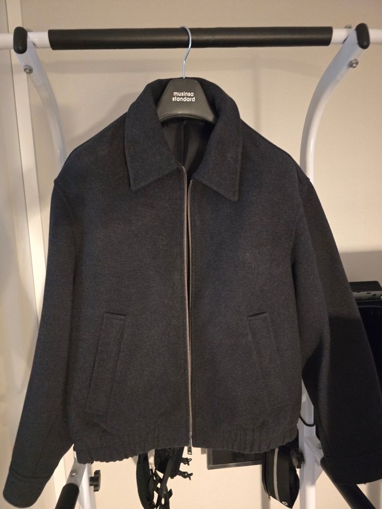 MUSINSA STANDARD ウール ブルゾン MUSINSA公式 | MUSINSA STANDARD Wool blend minimal blouson jacket