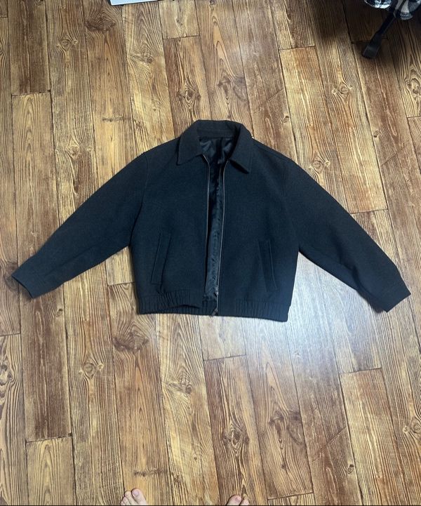 MUSINSA | MUSINSA STANDARD Wool Blend Minimal Blouson Jacket