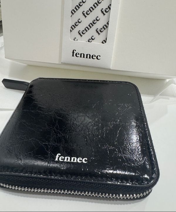 ★Fennec★ CRINKLE ZIPPER WALLET SILVER FM3WT01SIF MUSINSA | fennec CRINKLE ZIPPER WALLET - SILVER