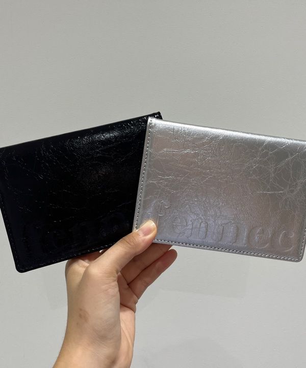 ★Fennec★ CRINKLE PASSPORT CASE BLACK FENNEC CRINKLE PASSPORT CASE