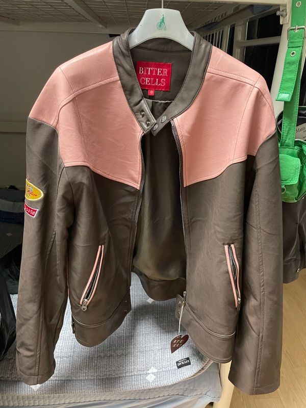 MUSINSA公式 | BITTERCELLS Vintage Racing Leather Jacket (Over Fit