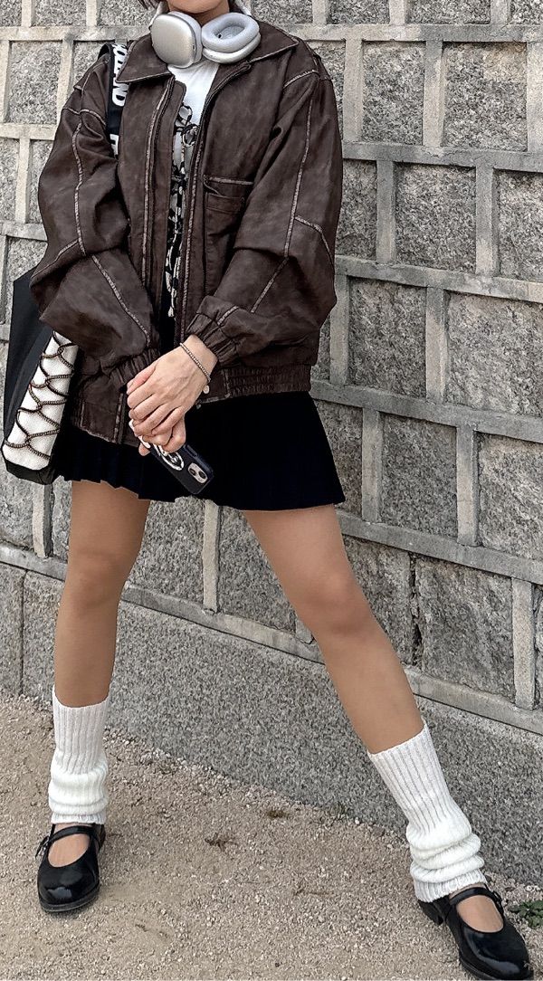 MUSINSA | BITTERCELLS Star Leather Jacket (Washed) (Overfit