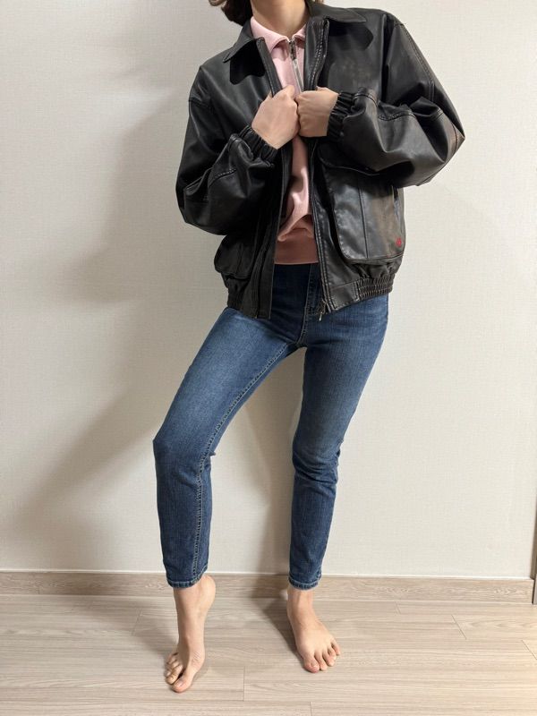 BITTERCELLS Star Leather Jacket レザージャケット MUSINSA | BITTERCELLS Star Leather Jacket (Washed) (Over Fit