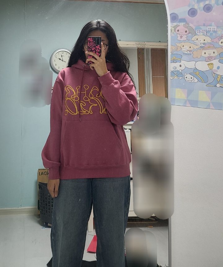 MUSINSA | MAHAGRID TWIST LOGO HOODIE PINK(MG2DFMM426A)