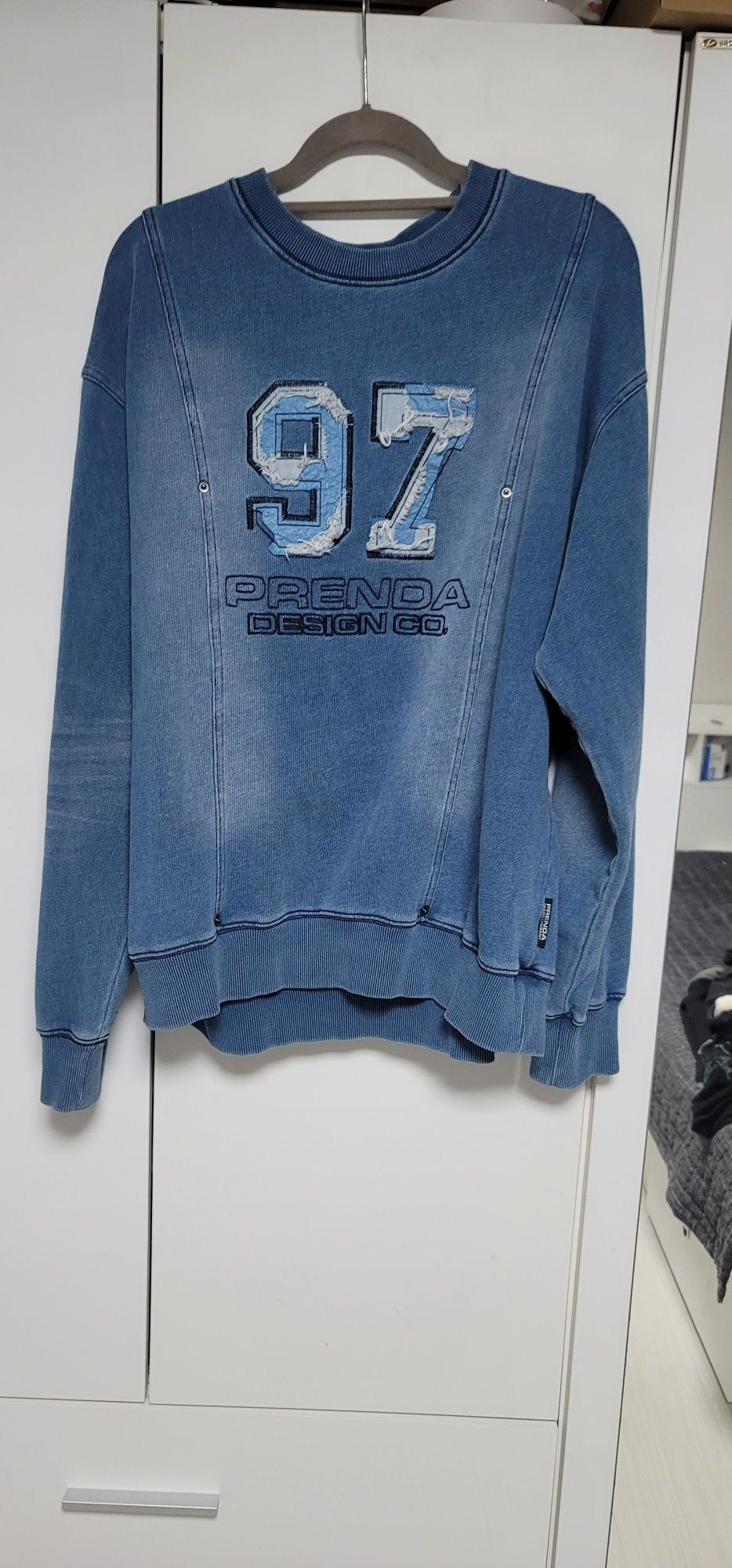 ◇PRENDA◇ INDIGO WASHED SWEATSHIRT MID BLUE MUSINSA | PRENDA INDIGO WASHED SWEATSHIRT MID BLUE