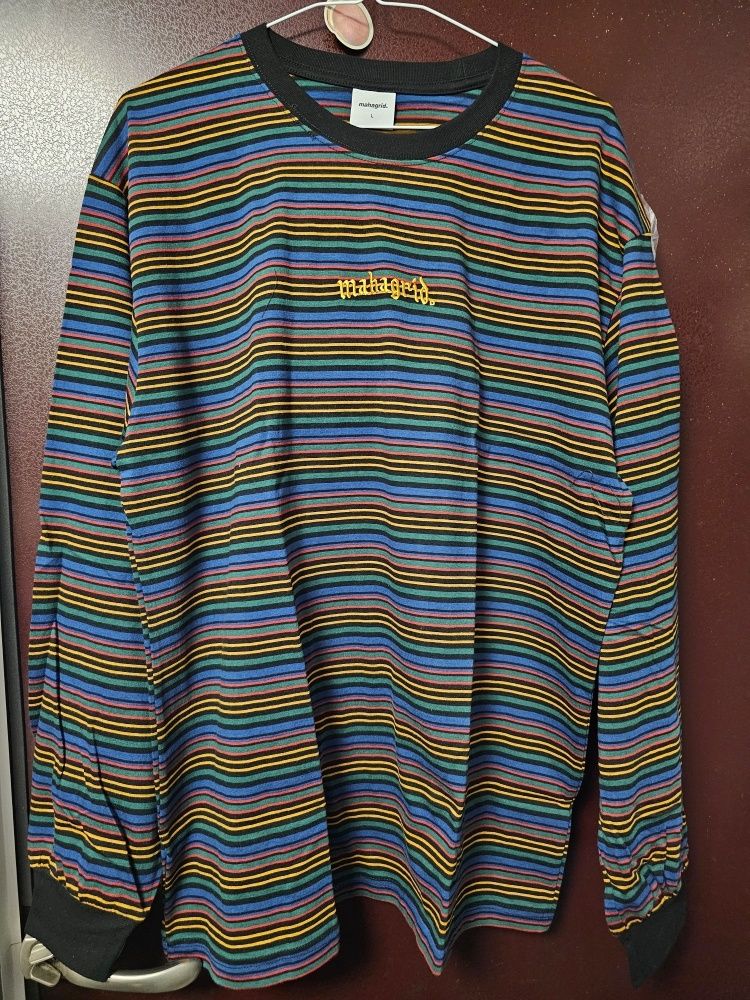 【mahagrid】OL LOGO STRIPED LS TEE MUSINSA | MAHAGRID GOTHIC ARCH LOGO STRIPED LS TEE GREEN