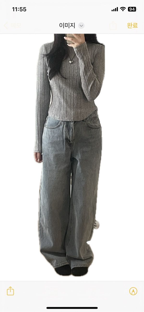 MUSINSA | CITYBREEZE WOMAN City wide denim pants_INDIGO